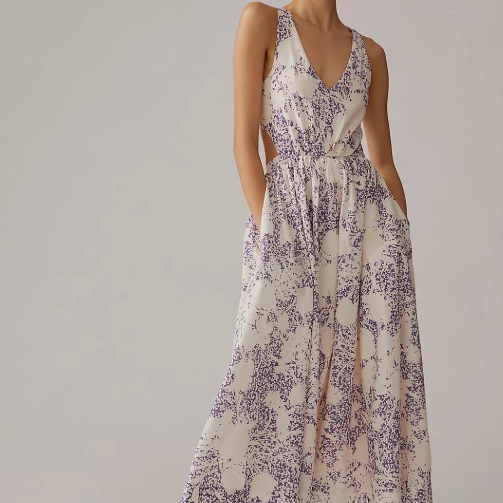 Aureta Studio Side Cutout Midi Dress